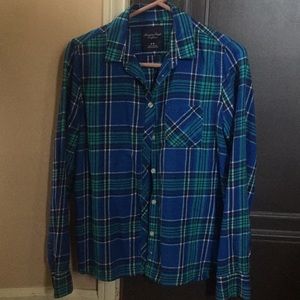 American eagle flannel long sleeve shirt